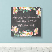 Personalisierte Blumenklatsche Leinwanddruck (Insitu (Holzboden))