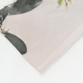 Personalisierte Blumenkuh Monatlicher Meilenstein Fleecedecke (Ecke)