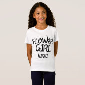PERSONALISIERTE BLUMENMÄDCHEN T-SHIRTS (Vorne ganz)