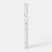 Personalisierte Blumenmonogramm-Handyhülle iPhone 16 Hülle (Linke Seite)