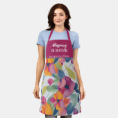 Personalisierte Blumenmuster Damen' Schürze (Getragen)