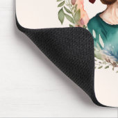 Personalisierte Blumenmutter und Tochter Son Mousepad (Ecke)
