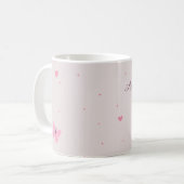 Personalisierte Blumennamens-Tasse Kaffeetasse (Vorderseite Links)