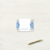 Personalisierte Blumennoten Post-it Klebezettel (Auf Schreibtisch)