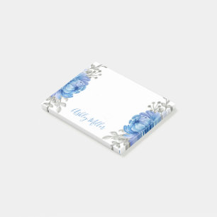 Personalisierte Blumennoten Post-it Klebezettel