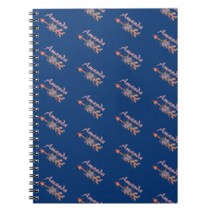 Personalisierte Blumenpfeile  Notizblock