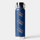 Personalisierte Blumenpfeile Trinkflasche (Rückseite)