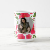 Personalisierte Blumenroter Tasse - Liebe Mama (Mittel)