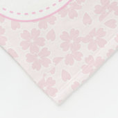 Personalisierte Blumensafari-Ballerina Fleecedecke (Ecke)