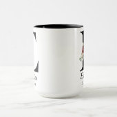 Personalisierte Blumenschrift-Tasse "Beste Mutter  Tasse (Zentrum)