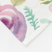 Personalisierte Blumenstrauß Fleecedecke (Ecke)