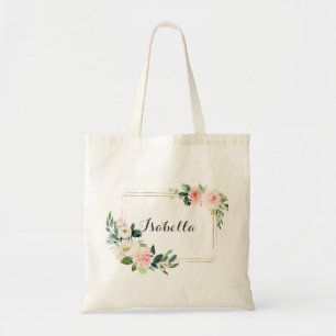 personalisierte Blumentoilette Bridesmaid Tragetasche