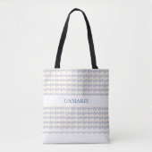 Personalisierte Blumentote Tasche - Individuelle N (Vorderseite)