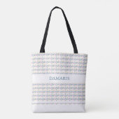 Personalisierte Blumentote Tasche - Individuelle N (Rückseite)