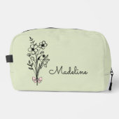 Personalisierte Blumenüberdachung Waschbeutel (Vorderseite)