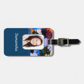 Personalisierte Blumenvorlage Gepäckanhänger (Vorderseite horizontal)