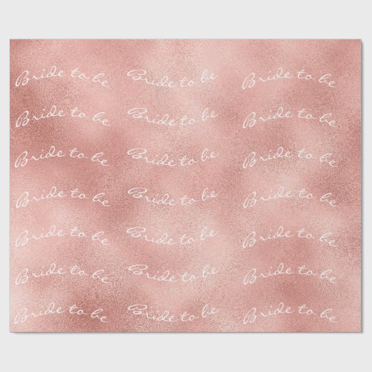Personalisierte Blush-Bridge als benutzerdefiniert Geschenkpapier (Flach)