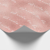 Personalisierte Blush-Bridge als benutzerdefiniert Geschenkpapier (Ecke)