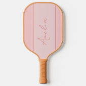 Personalisierte Blush Pink-Minimal Pickleball Schläger (Vorderseite)