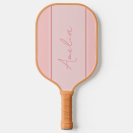 Personalisierte Blush Pink-Minimal Pickleball Schläger