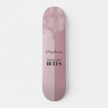 Personalisierte Blush-Rose-Metallic-Tropfen-Logo