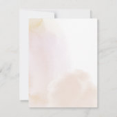 Personalisierte Blush-Wash-Karte Mitteilungskarte (Rückseite)