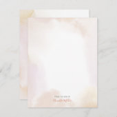 Personalisierte Blush-Wash-Karte Mitteilungskarte (Vorne/Hinten)