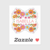 Personalisierte Blüte Aufkleber (Blatt)