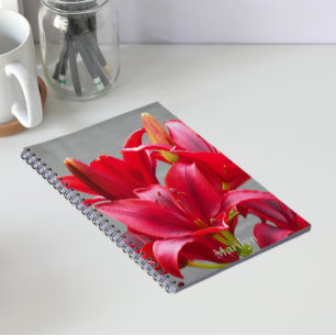 Personalisierte Blütenblume Notizblock