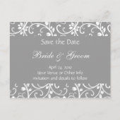 Personalisierte Blütenpopulation Save the Date Ankündigungspostkarte (Vorderseite)