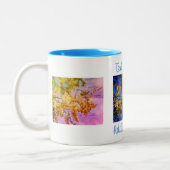 Personalisierte Blütenpracht von Locus Zweifarbige Tasse (Links)