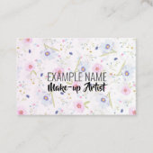 Personalisierte Blütenpraxis (UK/Euro) Visitenkarte (Vorderseite)