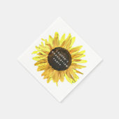 Personalisierte Blütenschülerpartei Serviette (Ecke)