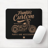 Personalisierte Bobber Motorradgarage Mousepad (Mit Mouse)
