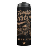 Personalisierte Bobber Motorradgarage Thermosbecher (Vorderseite)