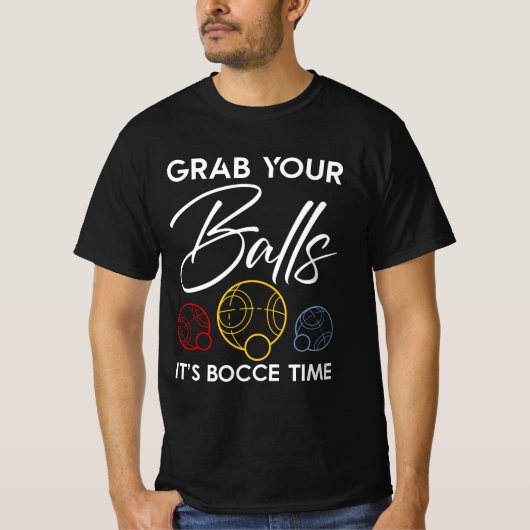 Personalisierte Bocce-Ball-Geschenke für Weihnacht T-Shirt (Vorderseite)