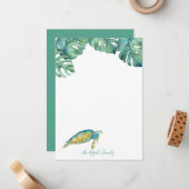 Personalisierte Bodenbeläge für Wasserfarben Mitteilungskarte (Vorderseite/Rückseite Beispiel)