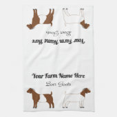 Personalisierte Boerziege Geschirrtuch (Vertikal)
