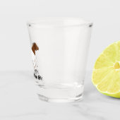 Personalisierte Boerziege Schnapsglas (Rechts)