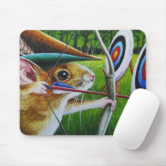 Personalisierte Bogenschießen-Camp Mouse Bow & Arr Mousepad (Mit Mouse)