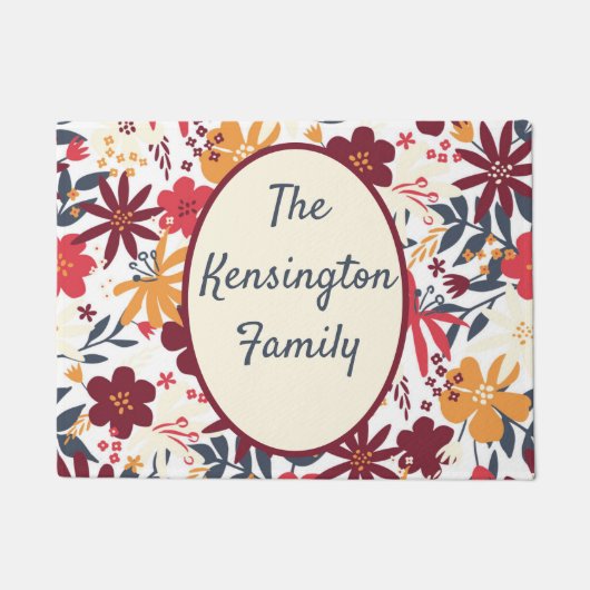 PERSONALISIERTE BOHEMISCHE DOORMAT FUßMATTE (Vorderseite)