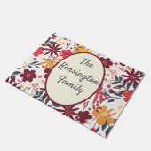 PERSONALISIERTE BOHEMISCHE DOORMAT FUßMATTE (Schrägansicht)