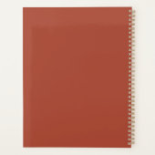 personalisierte Bohemische Floral Planer (Rückseite)