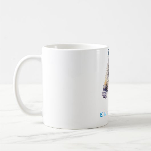 Personalisierte Boho Beads 'n Feathers Kaffeetasse (Links)