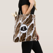 Personalisierte Boho Feather Monogramm Schulterkra Tasche (Von Nahem)