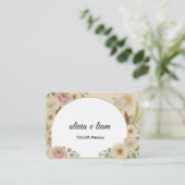 Personalisierte Boho-Hochzeit-Flach-Platzkarten |  Platzkarte (Stehend Vorderseite)