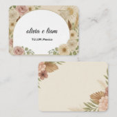 Personalisierte Boho-Hochzeit-Tischkarten | Custo Platzkarte (Vorne/Hinten)