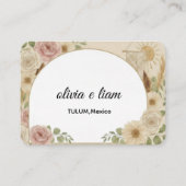 Personalisierte Boho-Hochzeits-Platzkarten Platzkarte (Vorderseite)