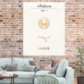 Personalisierte Boho Krebs Zodiak Konstellation Poster