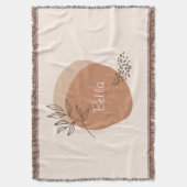 Personalisierte boho minimalistisch decke (Vorderseite Vertikal)